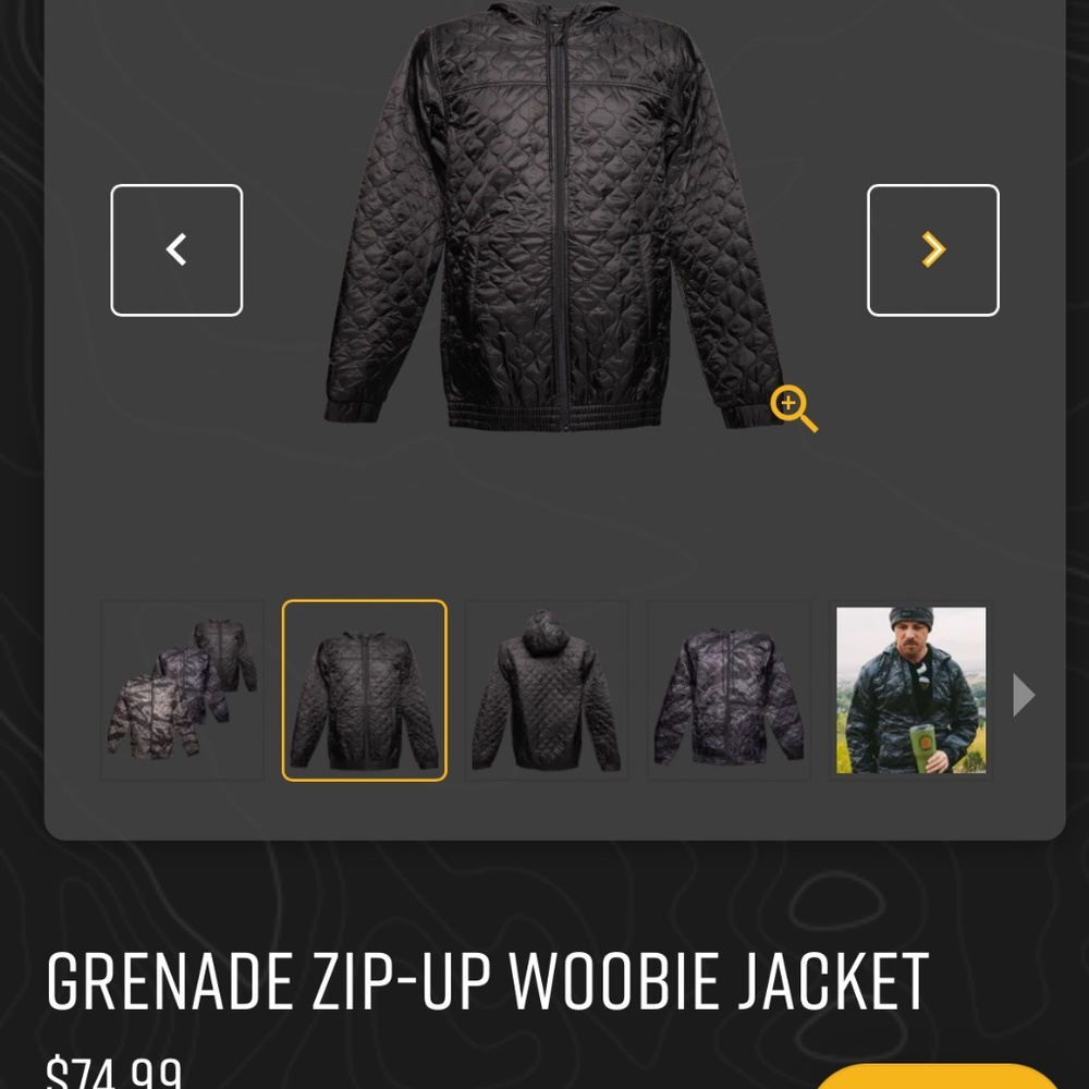 Grenade Black Quilted Men's Sweater